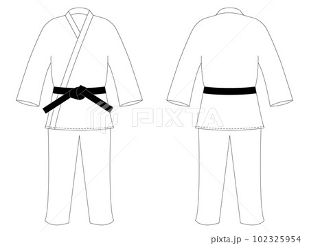 白柔道着ゼッケンなし 白柔道着ゼッケンなし 102325954