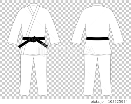 白柔道着ゼッケンなし 白柔道着ゼッケンなし 102325954