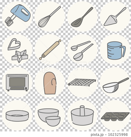set of confectionery tools 102325998