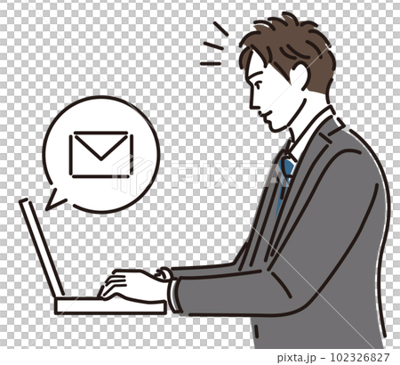 注意到電子郵件的商人 注意到電子郵件的商人 102326827