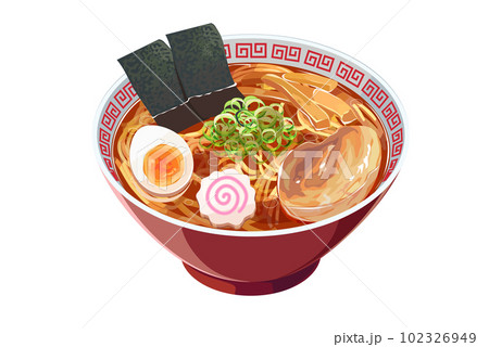 醤油ラーメンのイラスト 醤油ラーメンのイラスト 102326949
