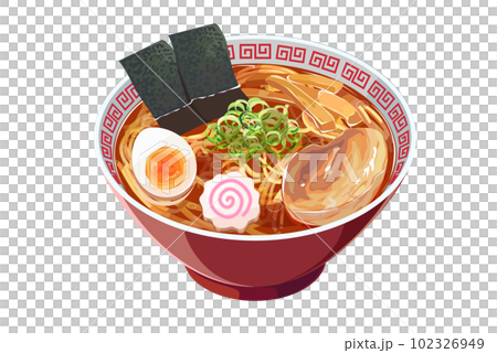 醤油ラーメンのイラスト 醤油ラーメンのイラスト 102326949