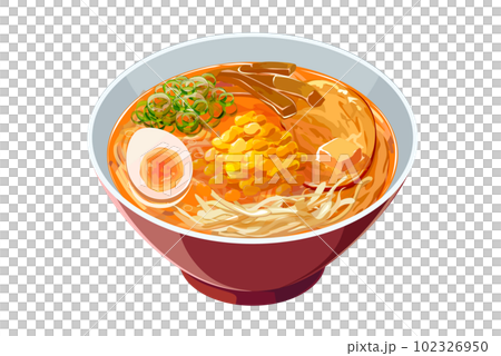 味噌ラーメンのイラスト 味噌ラーメンのイラスト 102326950