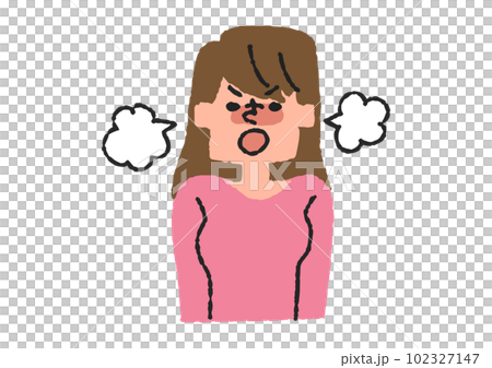 一個失意的女人的插圖素材 102327147