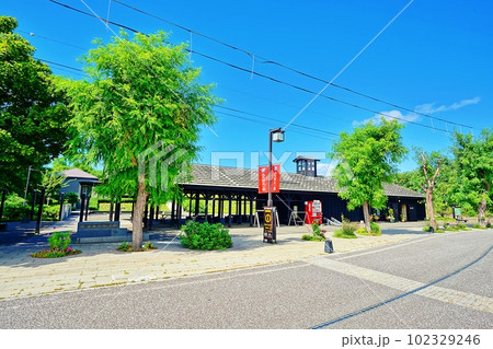 夏の北海道石狩市 弁天歴史公園の風景 102329246