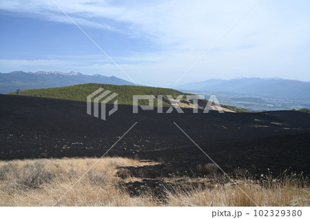 霧ヶ峰高原火災現場 102329380