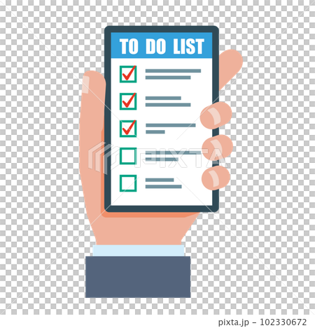 スマートフォンとToDoリスト スマートフォンとToDoリスト 102330672