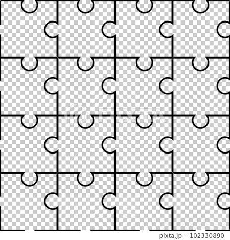拼圖框架的線條圖 102330890