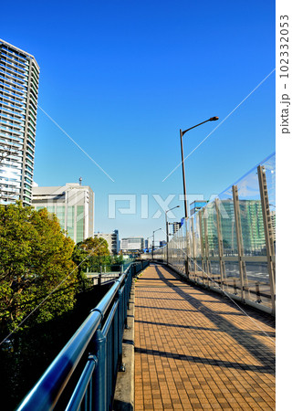 東京　中央区勝どきの高層マンション群の風景 102332053