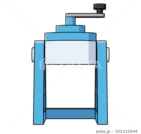 正面から見たかき氷器のイラスト 正面から見たかき氷器のイラスト 102332644