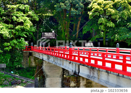 神奈川県 箱根湯本の早川とあじさい橋の風景 神奈川県 箱根湯本の早川とあじさい橋の風景 102333656