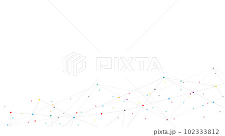 Abstract geometric background with connecting the dots and lines. Networking concept, internet connection and global communication. Vector illustration Abstract geometric background with connecting the dots and lines. Networking concept, internet connection and global communication. Vector illustration 102333812