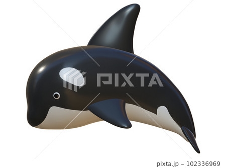 3D立体シャチキャラクター 102336969