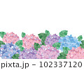 紫陽花の背景イラスト素材 102337120