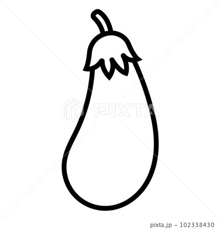 Eggplant icon. Icon of eggplant in outline or line style. Icon for any web and app project. Eggplant icon. Icon of eggplant in outline or line style. Icon for any web and app project. 102338430