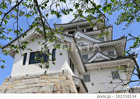 墨俣一夜城(岐阜県大垣市)と天守閣 墨俣一夜城(岐阜県大垣市)と天守閣 102338534