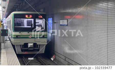 仙台市地下鉄南北線専用車N1000系泉中央駅停車中 仙台市地下鉄南北線専用車N1000系泉中央駅停車中 102339477