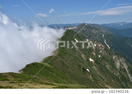 谷川岳登山、天神平コース、群馬県 102340216
