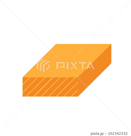 Rectangular wood, girder or lumber vector icon design. Rectangular wood, girder or lumber vector icon design. 102342332