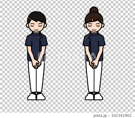 medical staff bowing 102342902