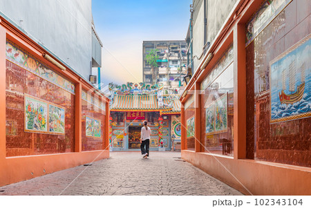 Leng Buai Ia Shrine in China Town Bangkok, This shrine is an ancient Chinese architecture shrine since 1658 Leng Buai Ia Shrine in China Town Bangkok, This shrine is an ancient Chinese architecture shrine since 1658 102343104
