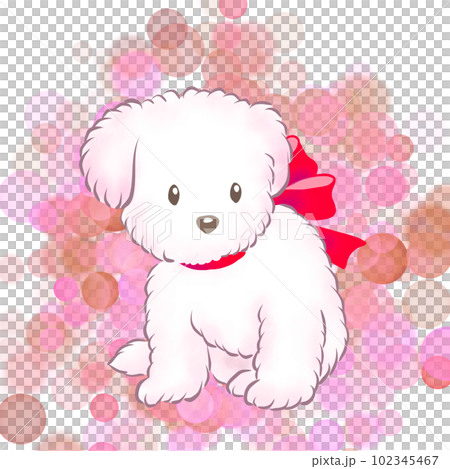 一隻可愛的小狗的簡單插圖 一隻可愛的小狗的簡單插圖 102345467