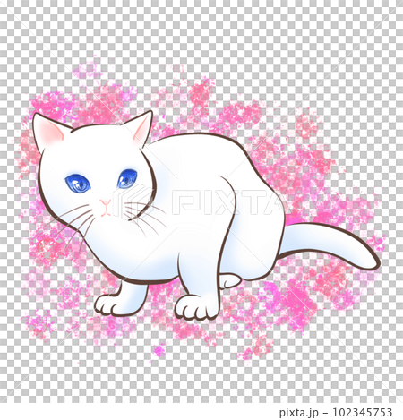 Simple illustration of a cute cat Simple illustration of a cute cat 102345753