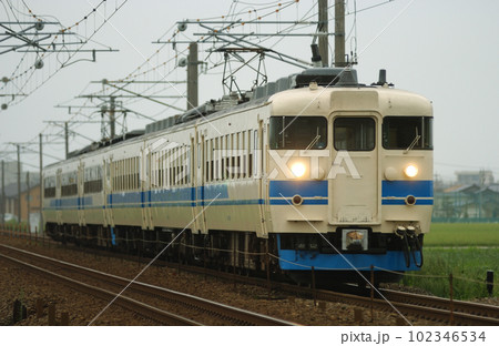 北陸本線 美川ー加賀笠間 JR西日本 475系 A10+A16編成(金沢) 北陸本線 美川ー加賀笠間 JR西日本 475系 A10+A16編成(金沢) 102346534