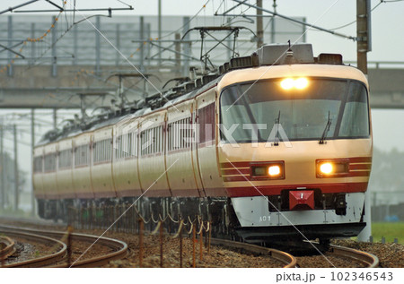 北陸本線　加賀笠間ー美川　JR西日本　485系　A01編成（京都）　雷鳥 102346543