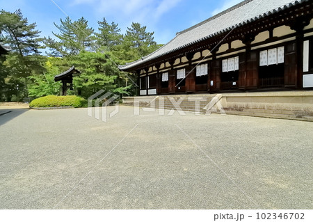 奈良唐招提寺の金堂 奈良唐招提寺の金堂 102346702