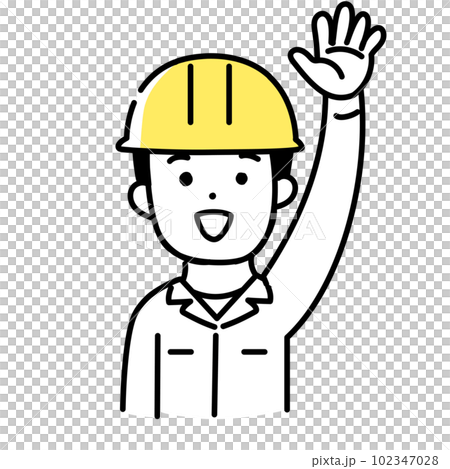Illustration series of cute people _ male worker _ agree Illustration series of cute people _ male worker _ agree 102347028