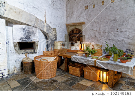 Hampton Court Palace kitchens, Surrey - London United Kingdom 102349162