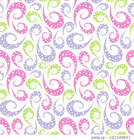 Decorative seamless pattern with curls. Decorative seamless pattern with curls. 102349651