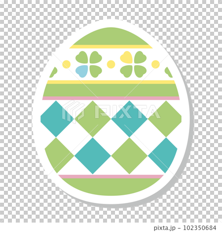 easter egg sticker easter egg sticker 102350684