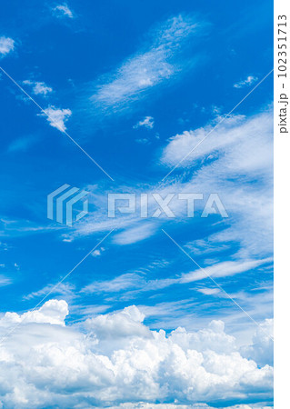 【夏素材】夏空イメージ【長野県】 102351713