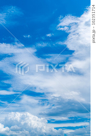 【夏素材】夏空イメージ【長野県】 102351714