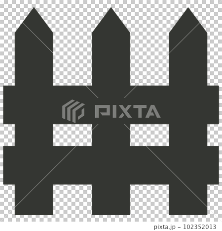 簡單的柵欄圖標 102352013