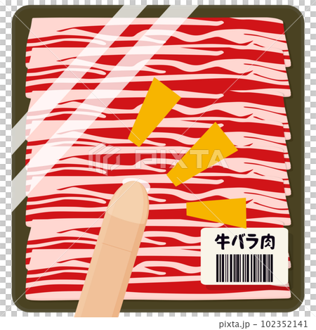 用手指戳包裝內的產品 用手指戳包裝內的產品 102352141