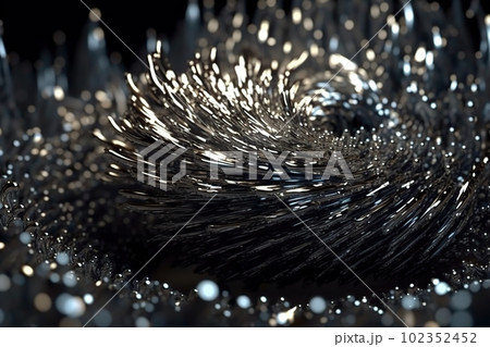 Network technology polygonal sphere digital silver abstract background. Low poly 3d sphere made with generative AI Network technology polygonal sphere digital silver abstract background. Low poly 3d sphere made with generative AI 102352452