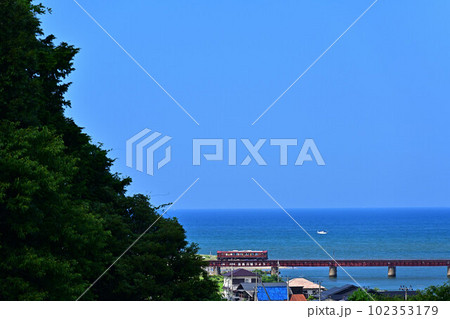 由良川橋梁とあかまつ号 102353179