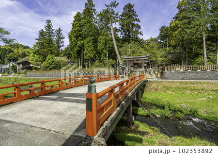 出雲国一之宮　熊野大社　神橋　島根県松江市 102353892