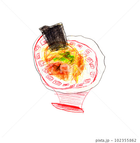 子供が描いたラーメン 子供が描いたラーメン 102355862
