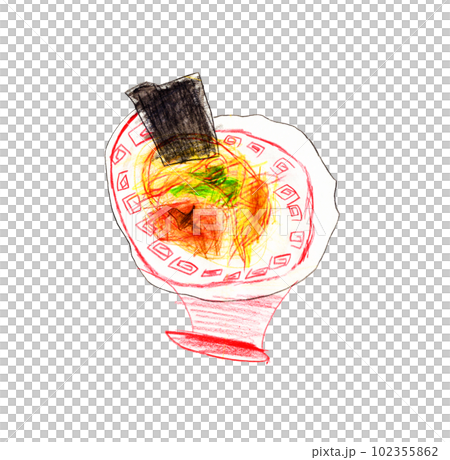 子供が描いたラーメン 子供が描いたラーメン 102355862