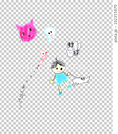 子供が描いた落書き 102355870