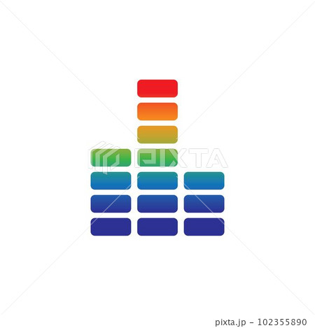 Sound wave logo images illustration Sound wave logo images illustration 102355890