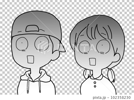 變成藍色的男孩和女孩 102358230