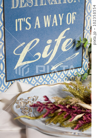 メッセージボードとスワッグ way of life メッセージボードとスワッグ way of life 102358554
