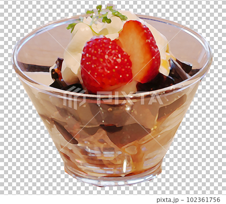 Illustration of coffee jelly 102361756