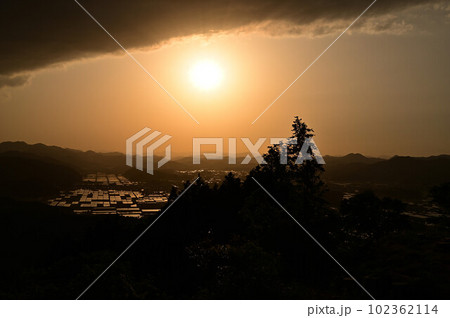 八上城からの夕焼け 八上城からの夕焼け 102362114