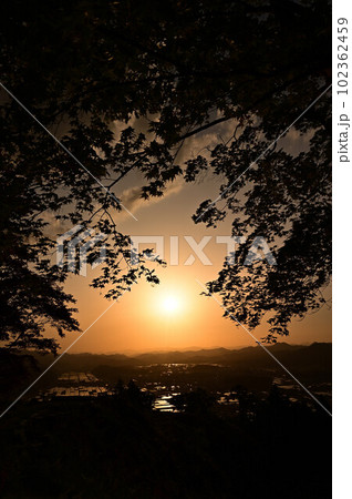 八上城からの夕焼け 八上城からの夕焼け 102362459